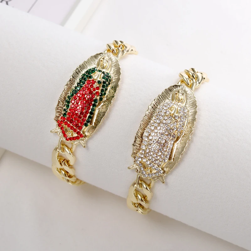 Новинка модные ювелирные изделия GrayBirds браслет с кристаллами религиозная Дева