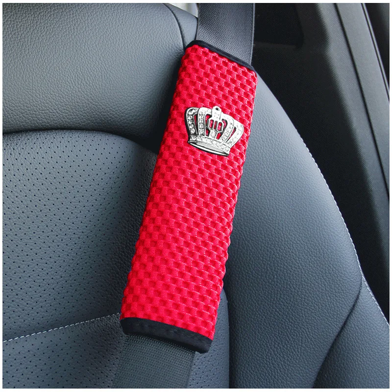 

Накладка для ремня безопасности автомобиля дышащая корона, Всесезонная подушка, защита ремней безопасности, универсальные чехлы для ремней безопасности, Защита плеч