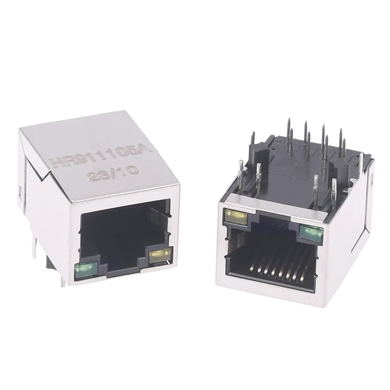 2pcs Новый HR911105A Интерфейс Ethernet rj45 сетевой трансформатор 100 м разъем одного порта RJ45