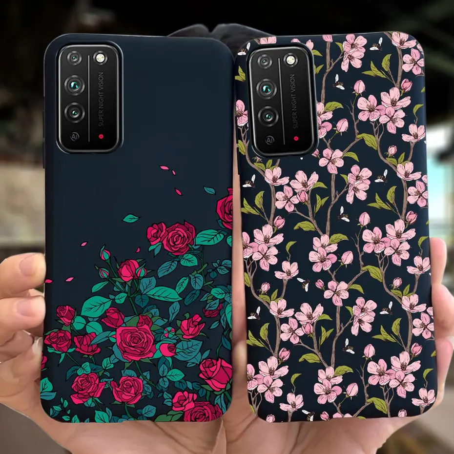 Милый чехол с рисунком для Honor X10 5G телефона Мягкая силиконовая задняя крышка
