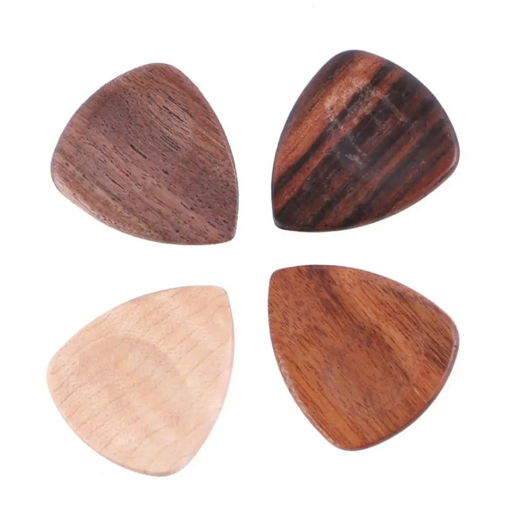 

Shape Red Black Sandalwood Rosewood Acoustic Guitar Pick Finger Guitar Pick Guitars Accessories Wooden Guitar Pick