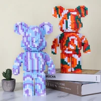 2009pcs creative diy fluid bear building block cartoon 3d model assembled magic bricks figure toys for kids birthday gift