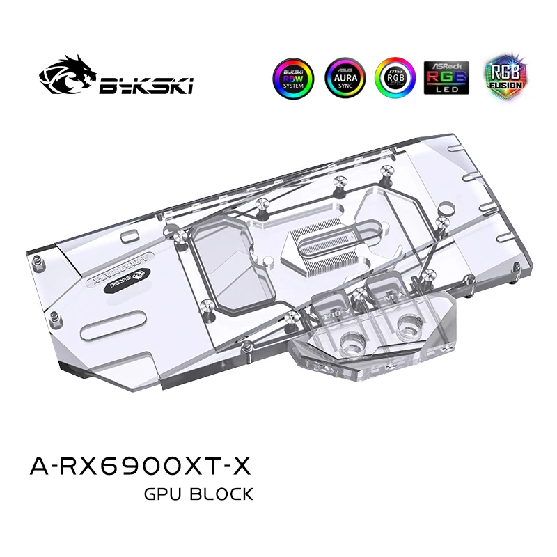 Фото Использование водяного блока Bykski A-RX6900XT-X для графической карты AMD RX6900XT 6800XT Reference Edition/0,3 мм Jet Micro-waterway/Dense Waterways №5