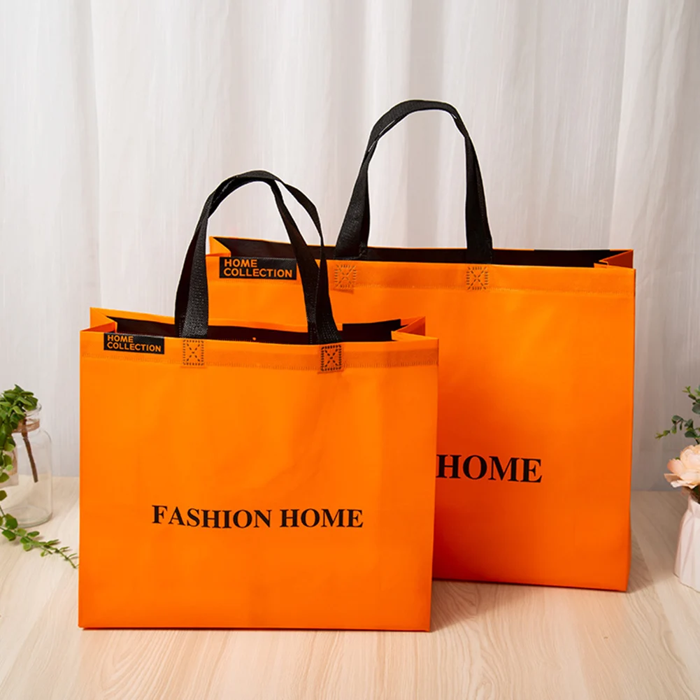 

Reusable Shopping Bag Large Capacity Solid Color Women Shoulder Tote Non-woven Environmental Shopping Handbag