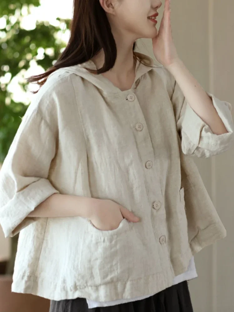 Куртки женские для отдыха свободные удобные однотонные в китайском стиле