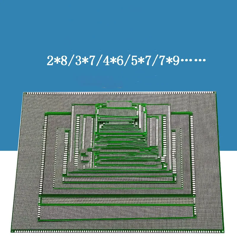 

1PCS PCB Board 9x15 8x12 7x9 6x8 5x7 4x6 3x7 2x8cm Single Side Prototype Diy Universal Printed Circuit Protoboard For Arduino