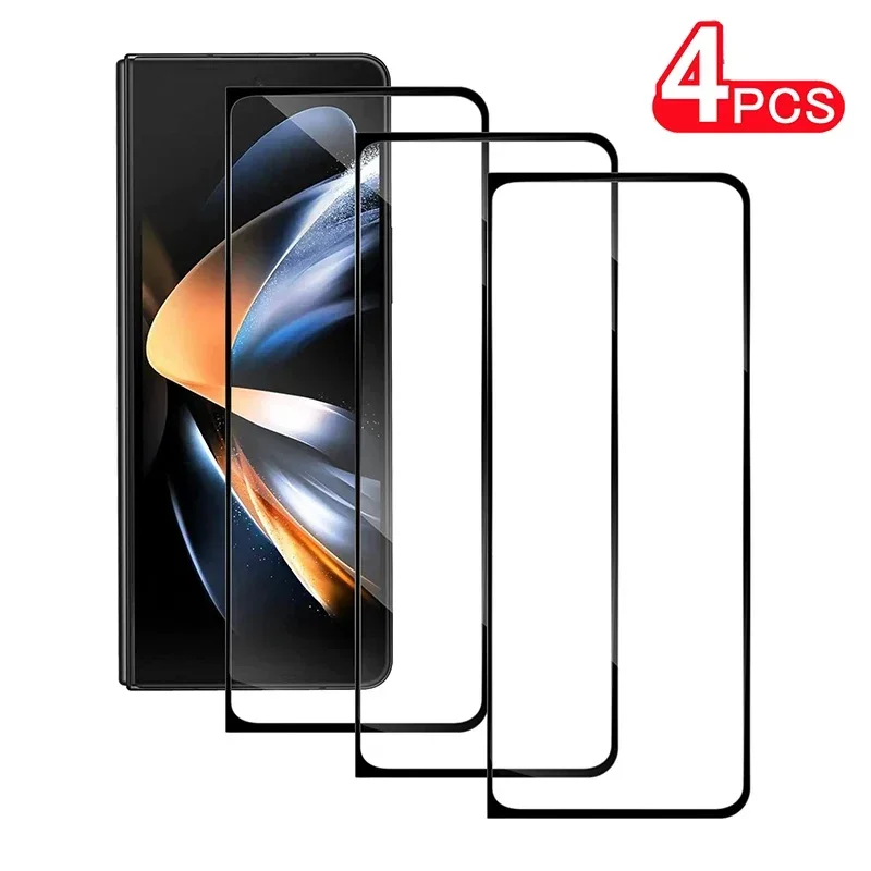 Защитное стекло закаленное для Samsung Galaxy Z Fold 5 противоударное SAMSUNG 4 3 2 быстрая