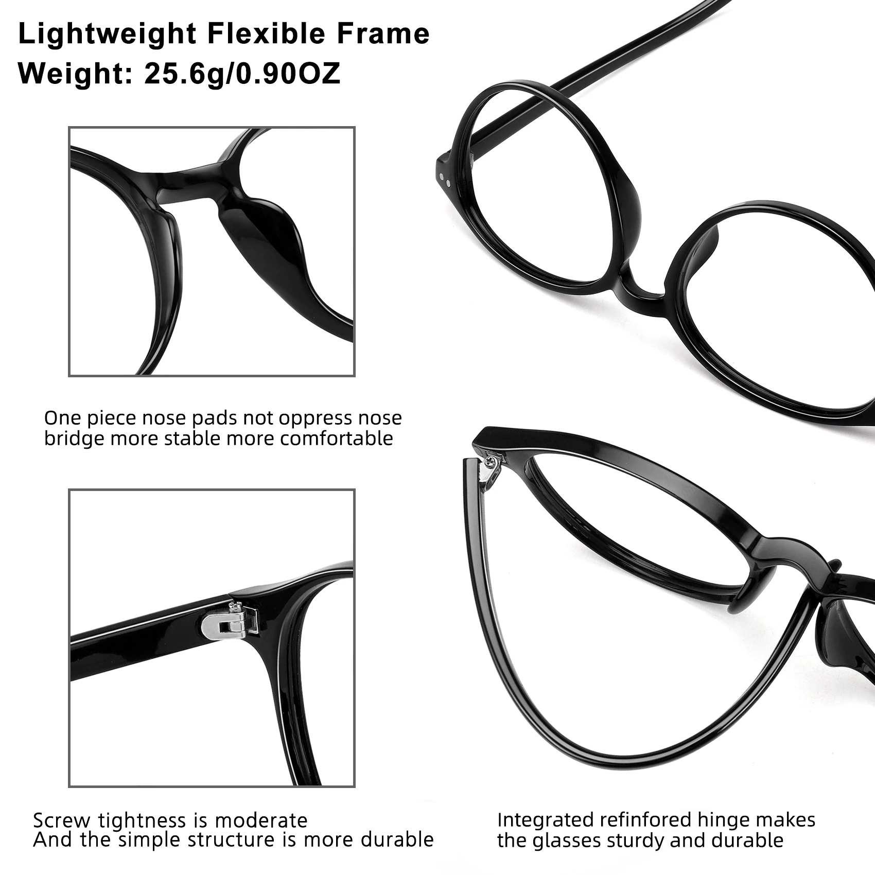 Женские очки для чтения с блокировкой синего света CR39 оптические линзы