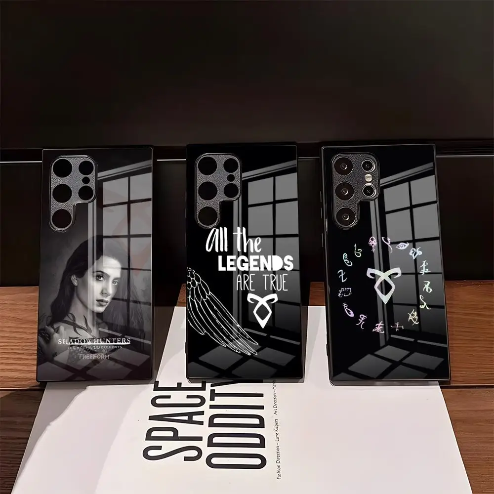 Фото Популярный чехол для телефона S-Shadowhunters для Samsung S26 Ultra S25 Edge Ultra S23 S22 S21 Ultra Plus S24 Fe A57 A37, стеклянная крышка №1