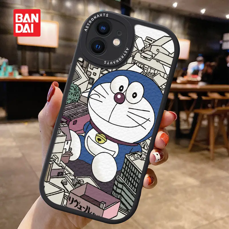 

Bandai Cartoon Doraemon case for iPhone 13 13Pro 12 12Pro 11 Pro X XS Max XR 7 8 Plus Anti-fall Kawaii Phone Covers Coque