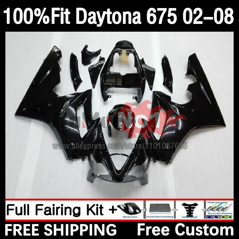 

Injection Fairing For Daytona 675 02 03 04 05 06 07 08 45No.22 Daytona675 2002 2003 2004 2005 2006 2007 2008 Bodys ALL Black
