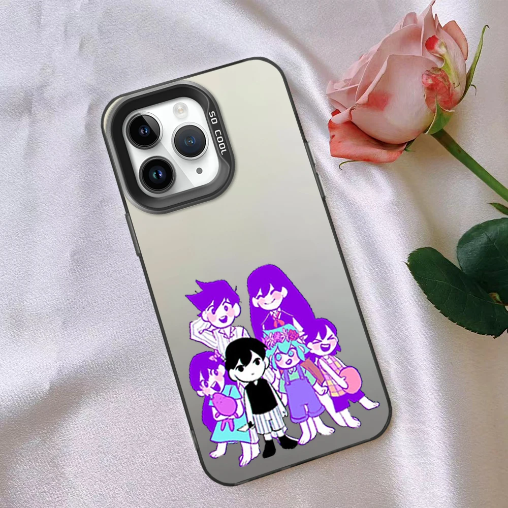 Фото Чехол для телефона с видеоиграми Omori, серебряный чехол, подходит для iPhone 12, 11, 13, 14, 15, 16 Max Pro Plus Spider Gwen IMD №5