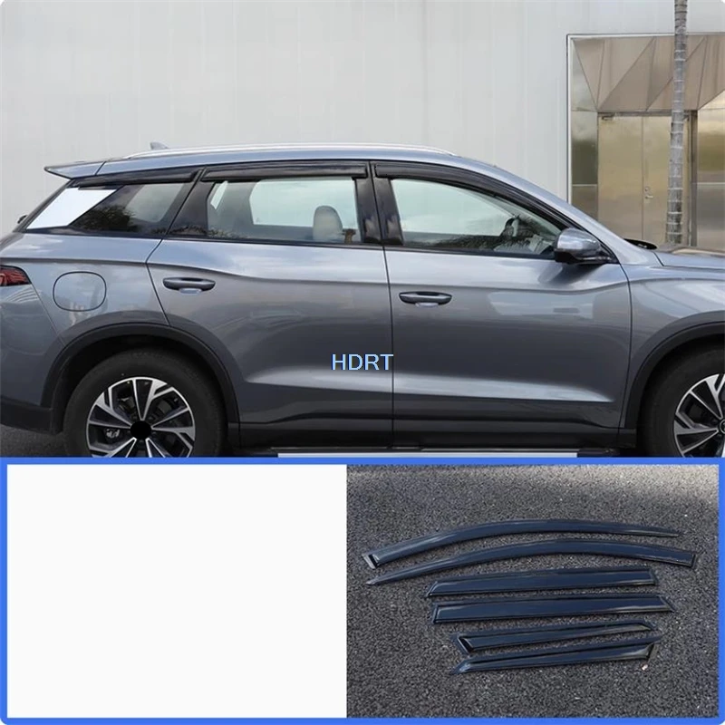 

Для BYD Song Pro DM-i 2025 + автомобильный Стайлинг оконный козырек от солнца и дождя, дефлектор ветрового укрытия, тент для бровей, защита от атмосферных воздействий, чехол