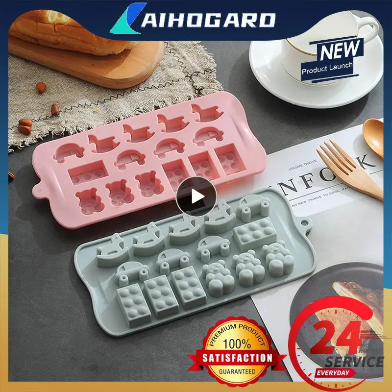 

15 Grid Silicone Chocolate Molds Bear Trojan Shape Bakeware Candy Mold Baking Cake Decorating Tools DIY Baking Mold