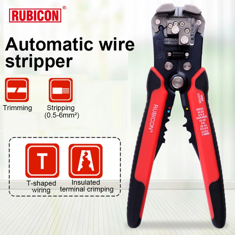 

Automatic Wire Stripper Multifunctional Stripping Tools Non-insulated Terminals AWG20-10 Crimping Pliers Cable Cutters Crimper
