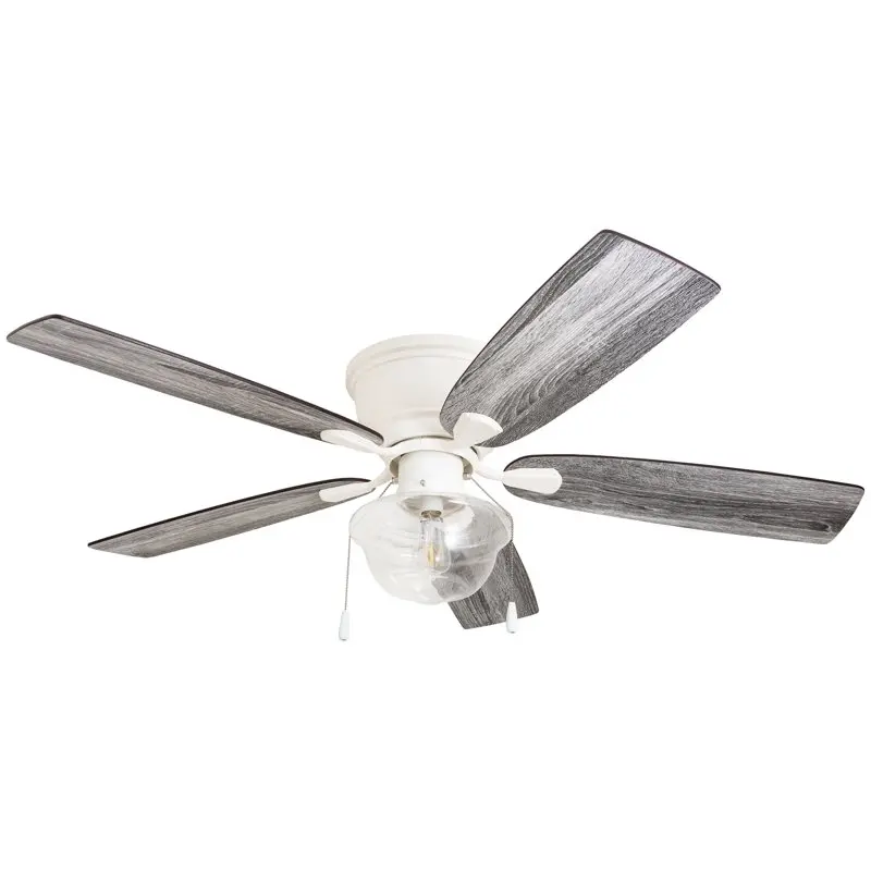 

52 In. White Indoor Hugger Ceiling Fan