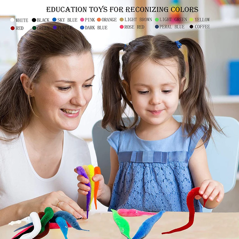 Пушистый волшебный червь трюки игрушки для детей пушистый на невидимой струне