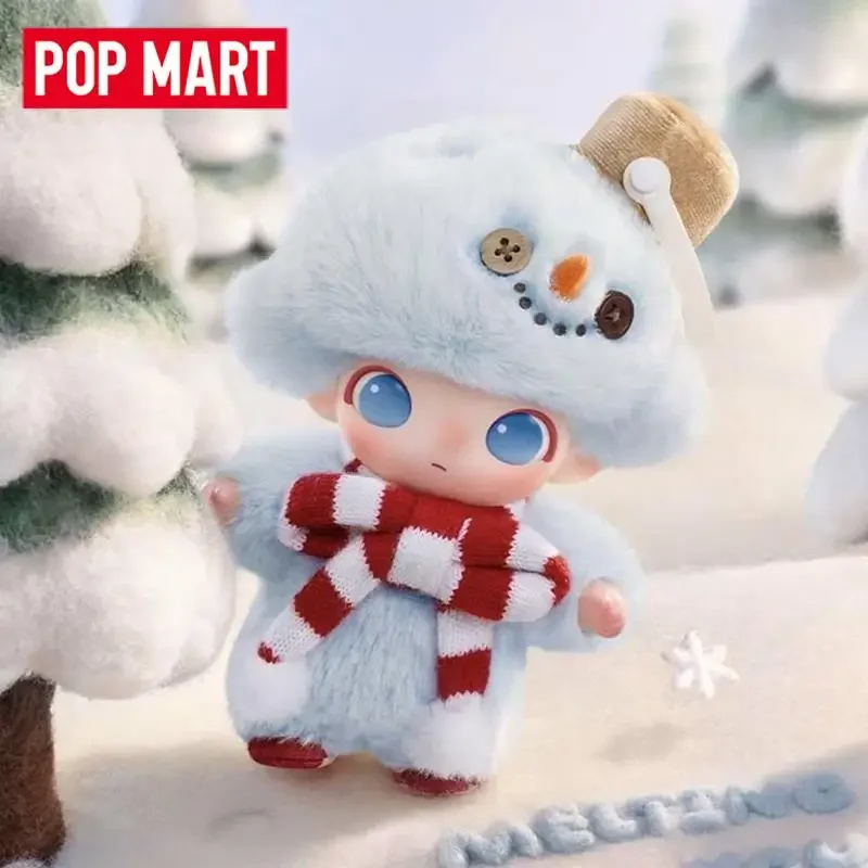 Фото POP MART DIMOO Серия «Снеговик» Виниловые плюшевые фигурки в блистерной упаковке Загадочная коробка Оригинальный блайндбокс Игрушки-сюрпризы Украшение для дома №2