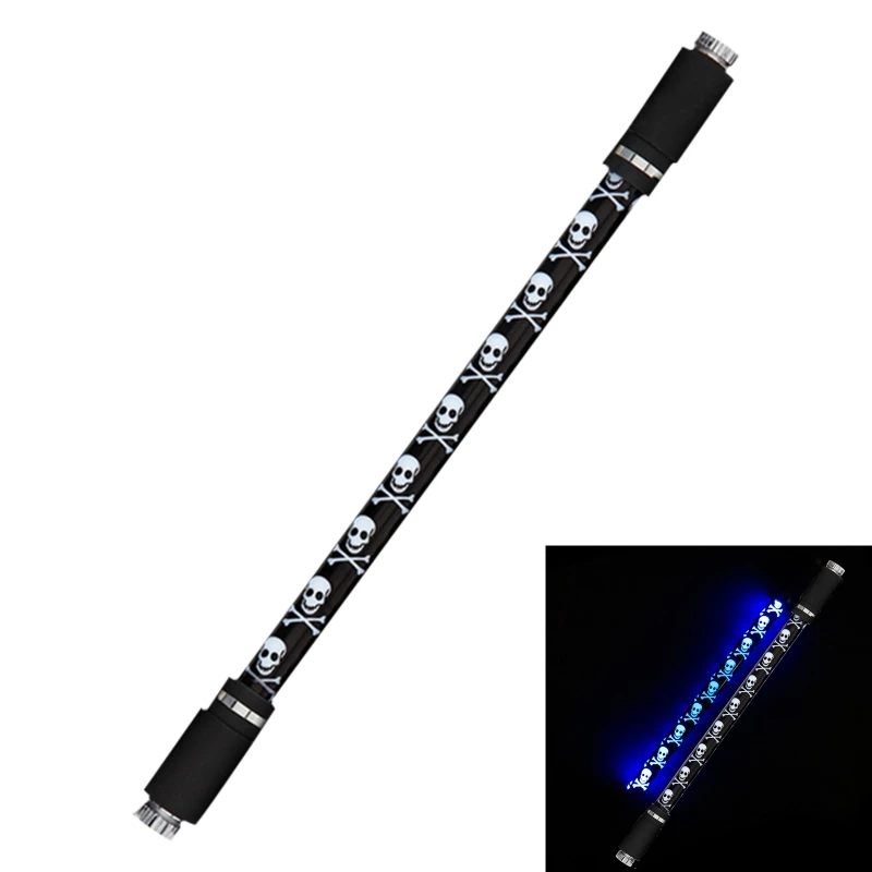 

20CB Colorful Spinning Pen Finger Rotating Pen Built-in LED Lights Anti-slip Detachable Student Adults Entertainment Pen