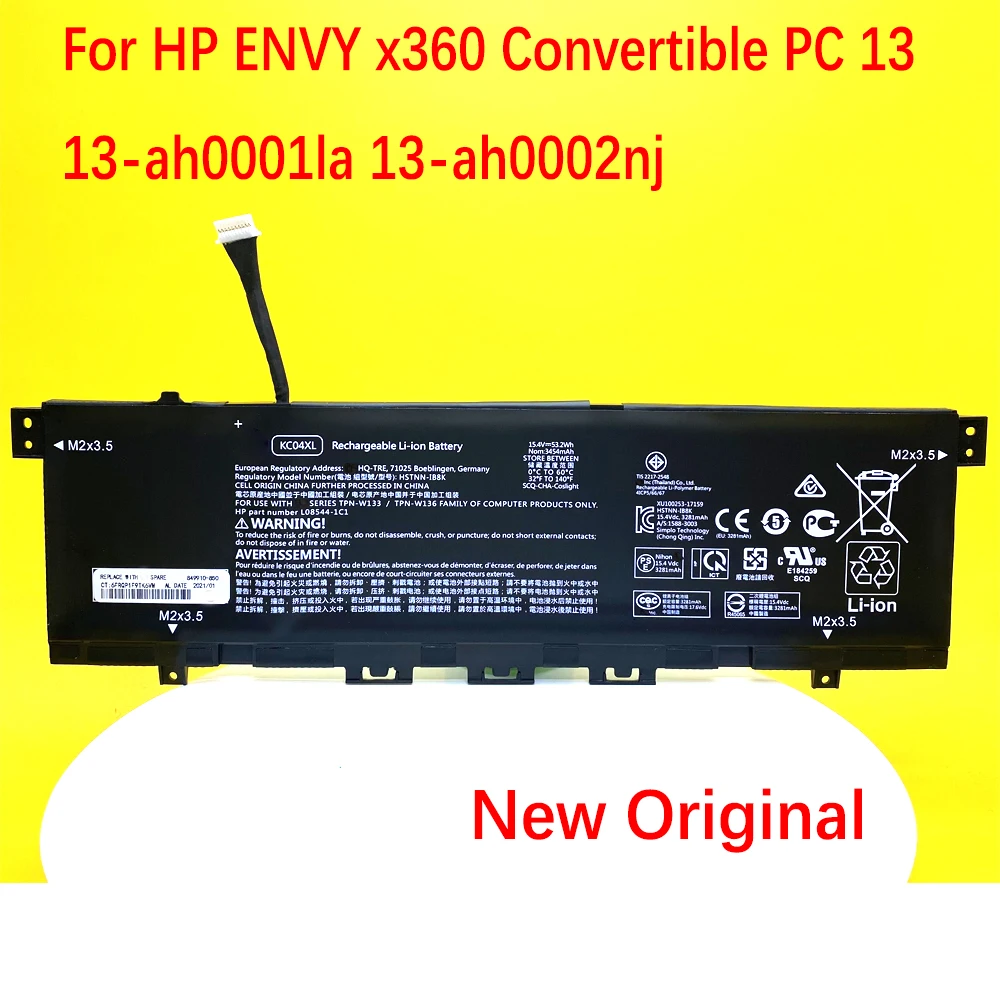 

New Original KC04XL Battery For HP Envy X360 13-AG 13-AQ 13-AH HQ-TRE TPN-W133 TPN-W136 HSTNN-DB8P 13-AH0016TX