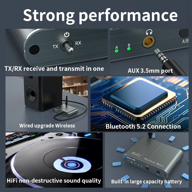 VAORLO QCC3040 Aptx-LL передача беспроводной адаптер 2 в 1 приемник передатчик Aptx-HD с 3 5 мм