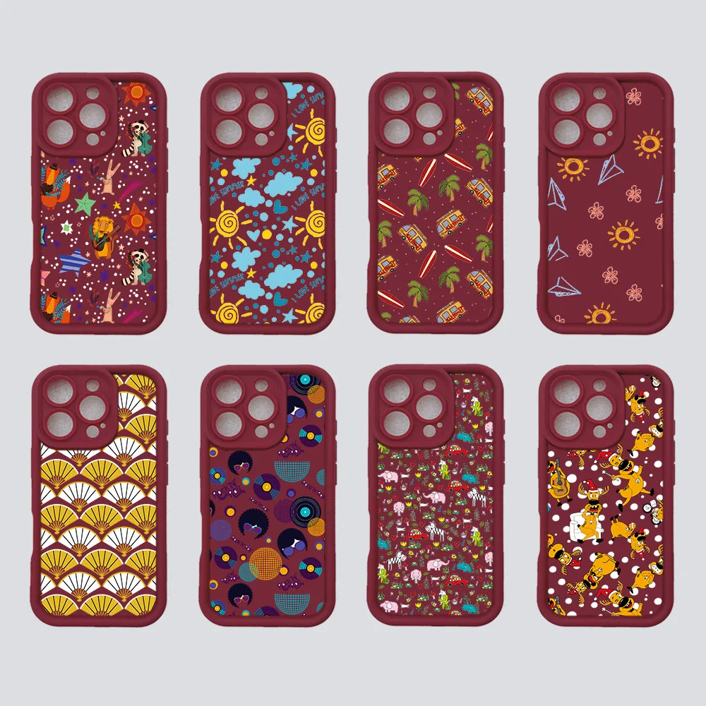 Мягкий чехол винно-красного цвета для Honor 200 90 Lite 10I 20 300 50 SE 70 Pro защитный ZB20 новый