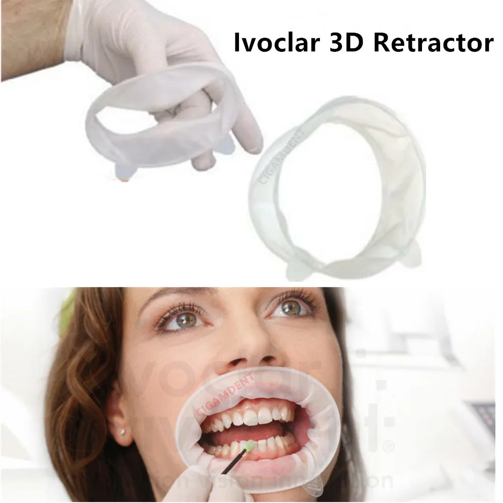 

5 Pcs Rubber Dam O Tray Dental Mouth Opener Dentistry Cheek Retractors For Surgery Ivoclar OptraGate 3D Oral Hygiene Tooth