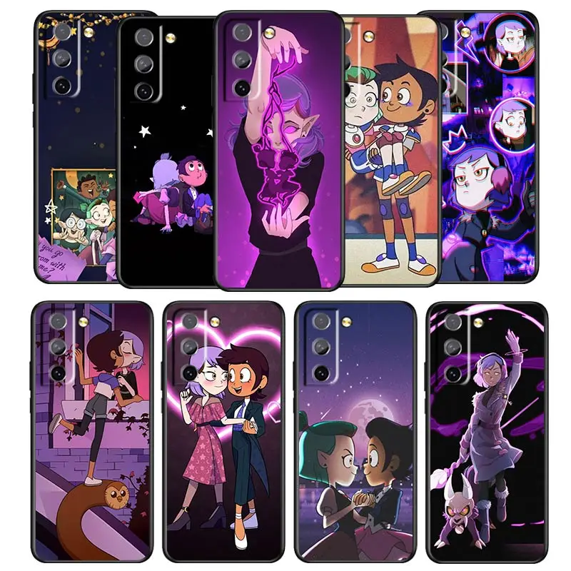 Magic Full House Phone Case For Samsung Galaxy S22 S21 S20 S10 S10e S9 S8 S7 PRO Ultra Plus FE Lite Black luxury Silicone Back