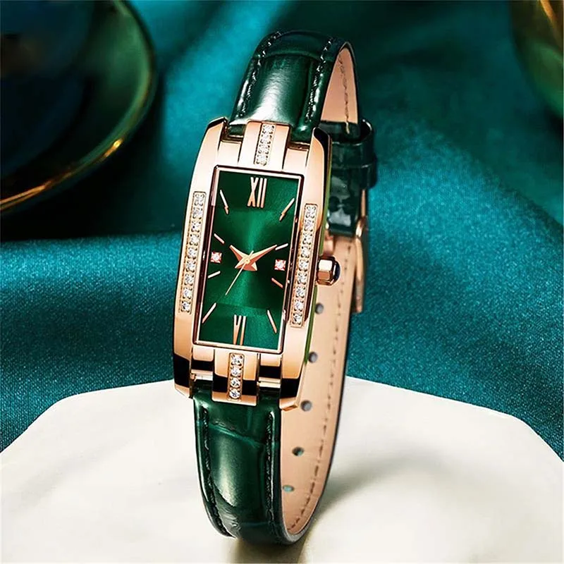 Diamond Inlay And Multi-color Strap Options Enhance Fashion Appeal. This High-End Versatile Women's Quartz Watch Will Be Highly