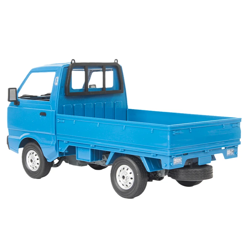WPL D12 1:10 High Speed Blue Truck Container Truck Truck Simulation Car Model Rear Drive Climbing Drift Toy Gift   RC Truck enlarge
