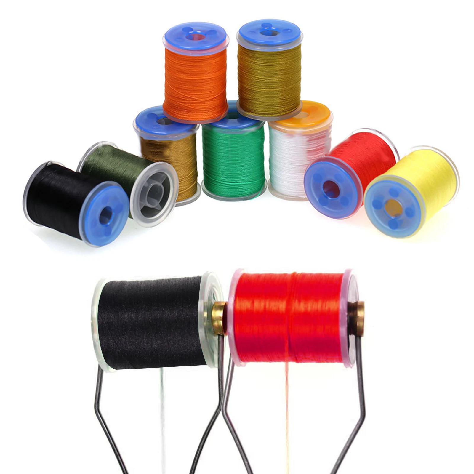 

140D Fly Tying Thread Kit Material Tie Dry Wet Flies Nymph Elastic Wire Nylon Scud Flies Fly Tying Tieing Supplies Fishing Tools