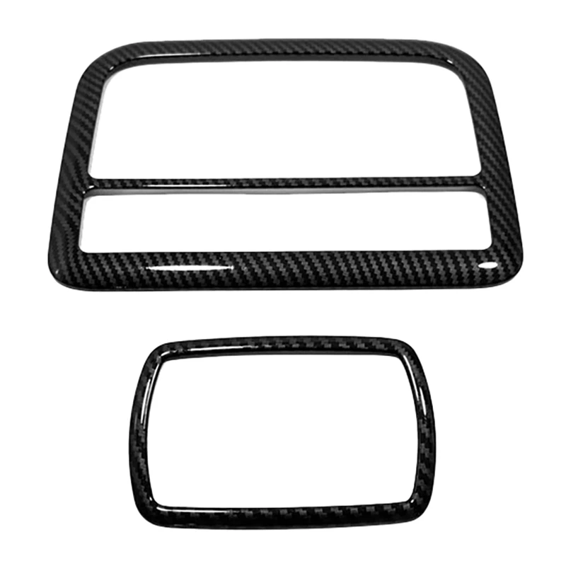 

2Pcs Car Roof Reading Light Trim Frame ABS Carbon Fiber for Honda Civic 2016-2019 Decoration Accessories