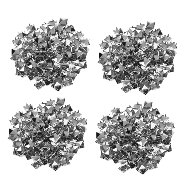 

400 шт., 10 мм, металлические шпильки в виде пирамиды