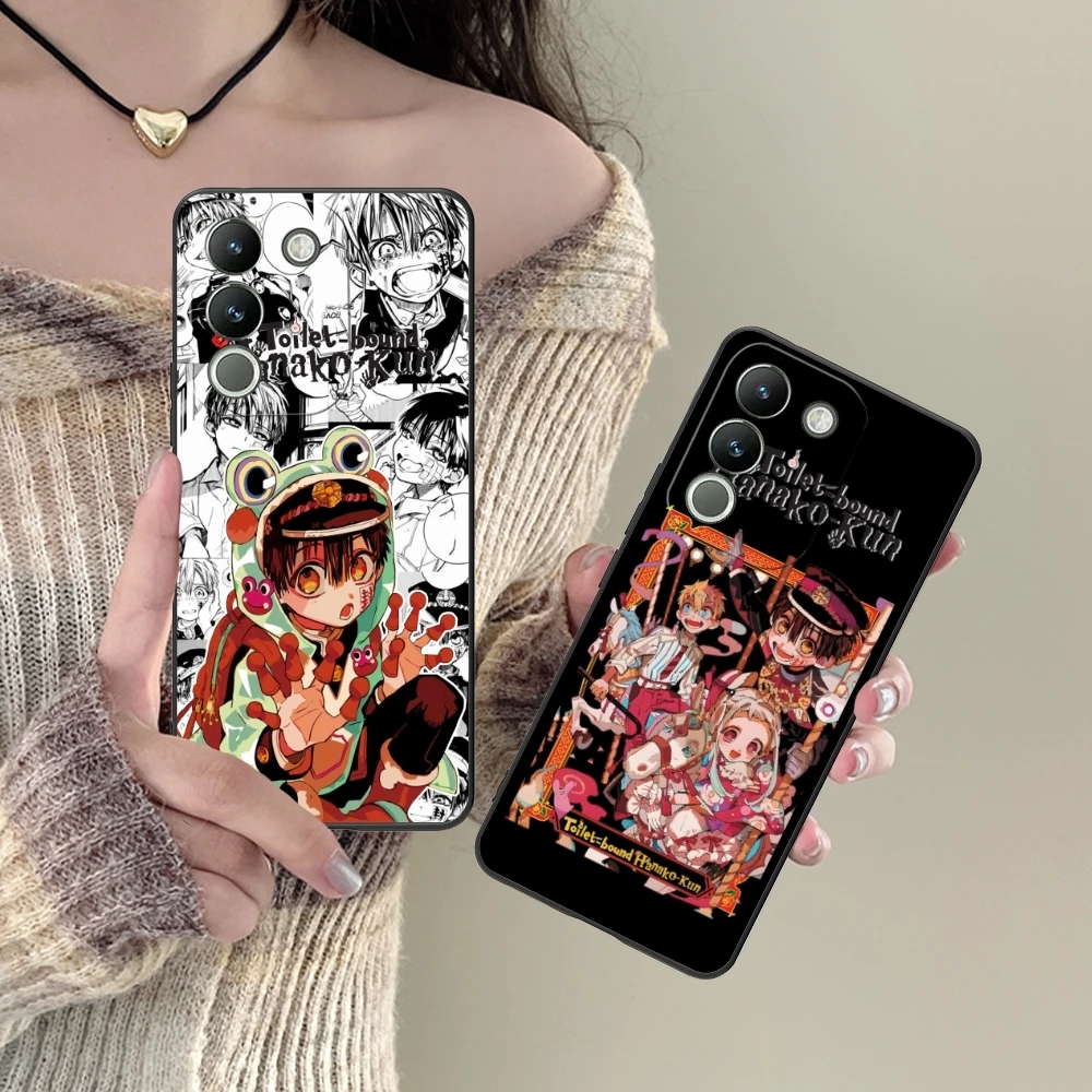 Умный чехол для мобильного телефона Hanako Kun черный мягкий VIVO Y95 Y93 Y31 Y20 V19 V17 V15 Pro X60 NEX