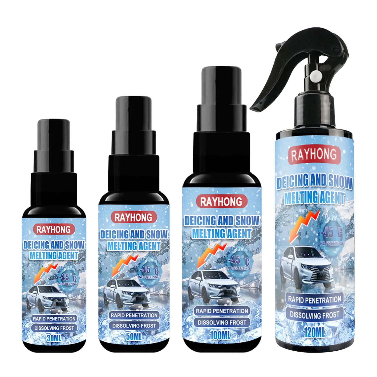 

Car De-icer Spray Winter Windshield Deicer Spray Windshield Ice Melt Spray Updated Car Glass Deicing Agent Spray