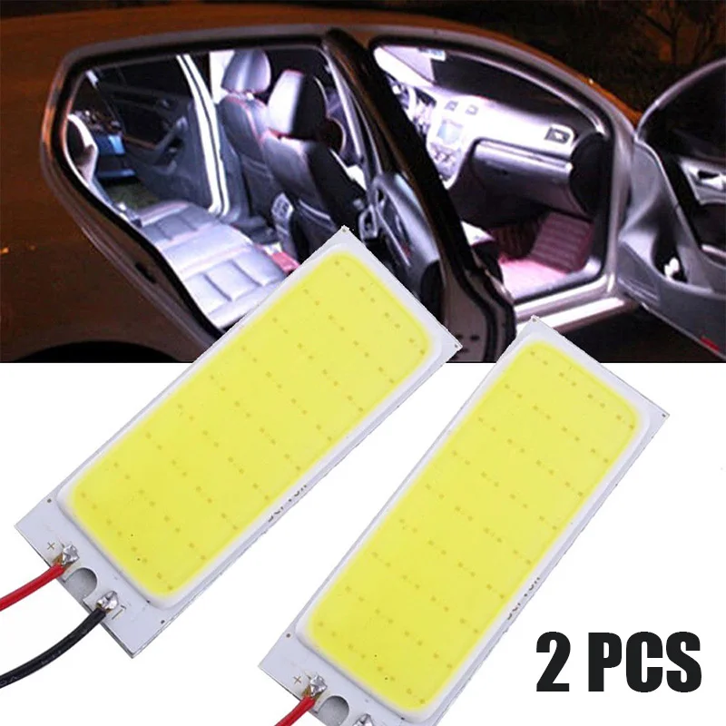 

2pcs COB LED Panels 12V Xenon HID White 36-LED Dome Map Light Bulbs Car Interior Panel Lamp Car & Truck Lighting Parts