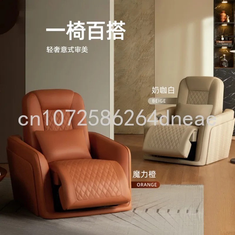 

Body Small Electric Sofa Massage Chair Household Leather Multi-function Full-automatic SL Guide Rail Elevating Massage Chair