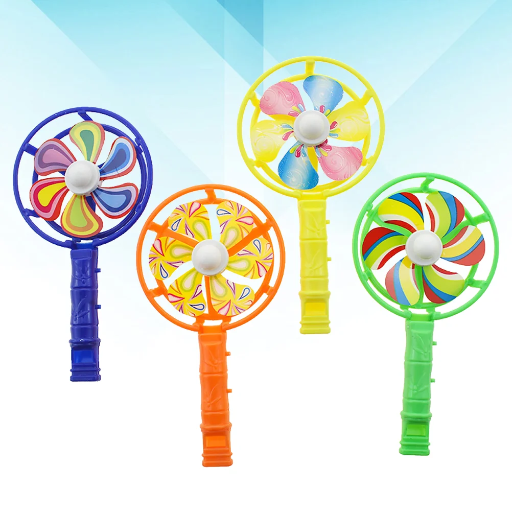 

12 Pcs Whistles Kids Kids Musical Toys Christmas Party Giveaways Nativity Toys Kids Small Fan Windmill Toy