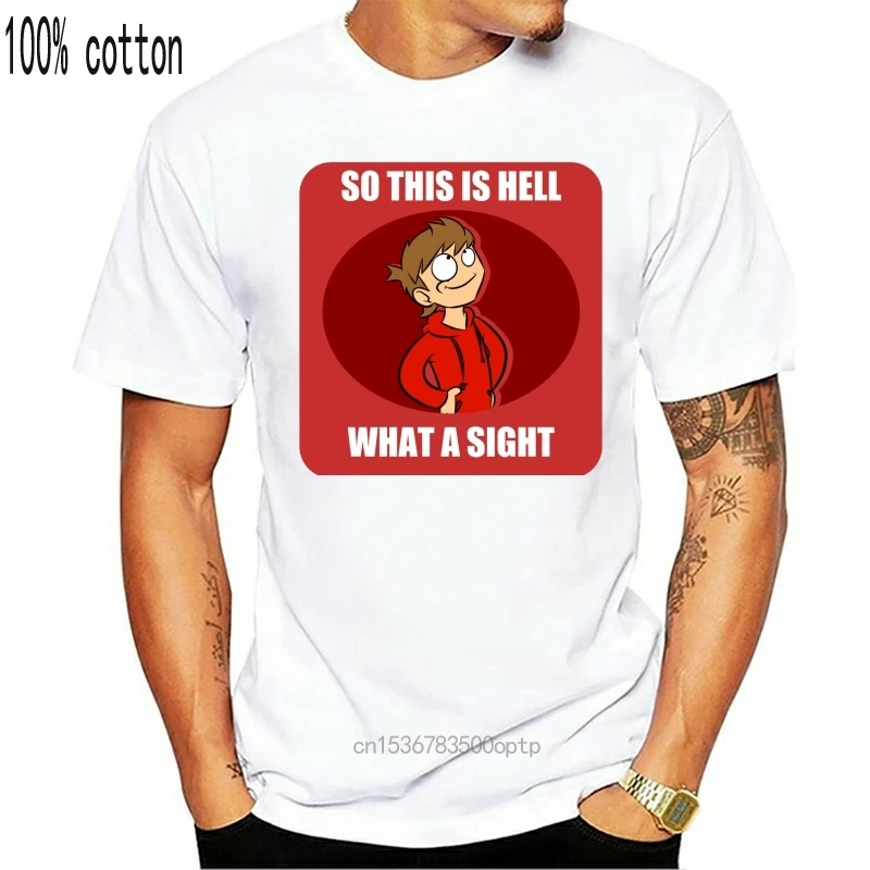 Мужская футболка с коротким рукавом EDDSWORLD TORD SO THIS IS HELL T SHIRT и более Приталенная