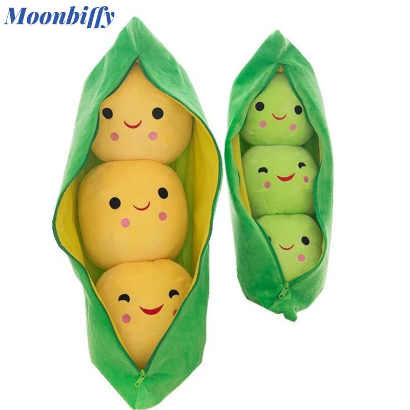 

Милая Детская плюшевая игрушка, 25 см, Горох, мягкая игрушка-растение, кавайная игрушка для детей, подарок для мальчиков и девочек, подушка в ф...