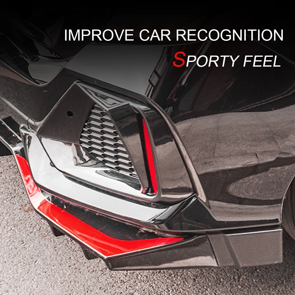 Комплект для модификации кузова автомобиля Honda Hatchback Civic 2021 бампер губа задний