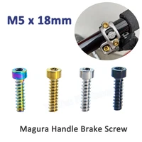 1pcs m5x18mm titanium alloy ti magura handle brake screw bolt fixing screws silvergoldcolourfulblack