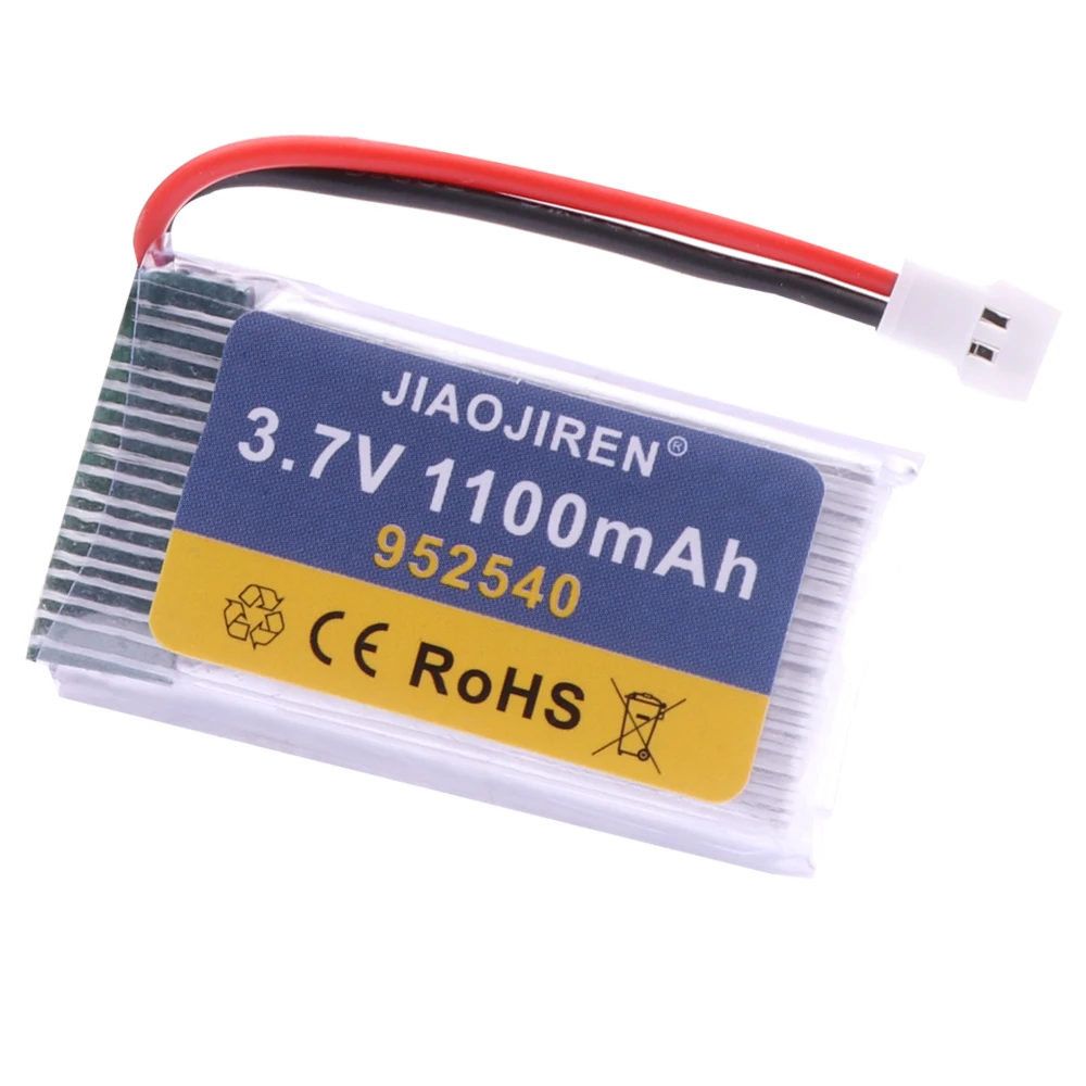Модернизированная липо-батарея 3 7 В 1100 мАч 952540 для Syma X5 X5C X5C-1 X5S X5SC V931 H5C CX-30 CX-30W RC