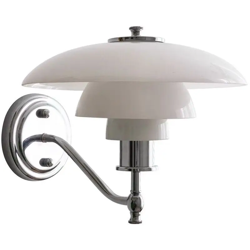 

Wall lamp aisle corridor bedroom bedside lamp Bauhaus vintage glass lamps