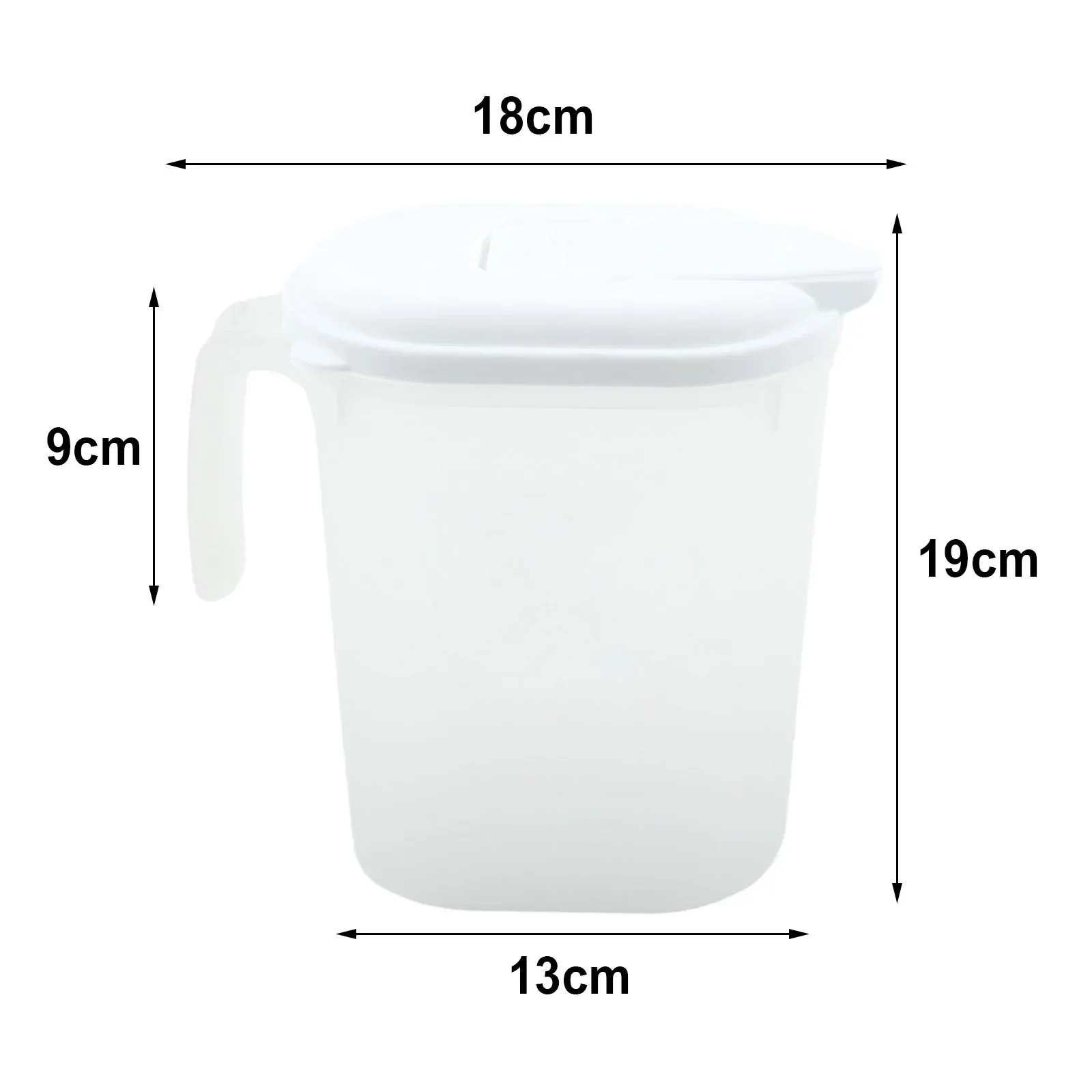 Чайник пластиковый кувшин летний для воды 1 8 литра 125 г 18*19*13 см шт.