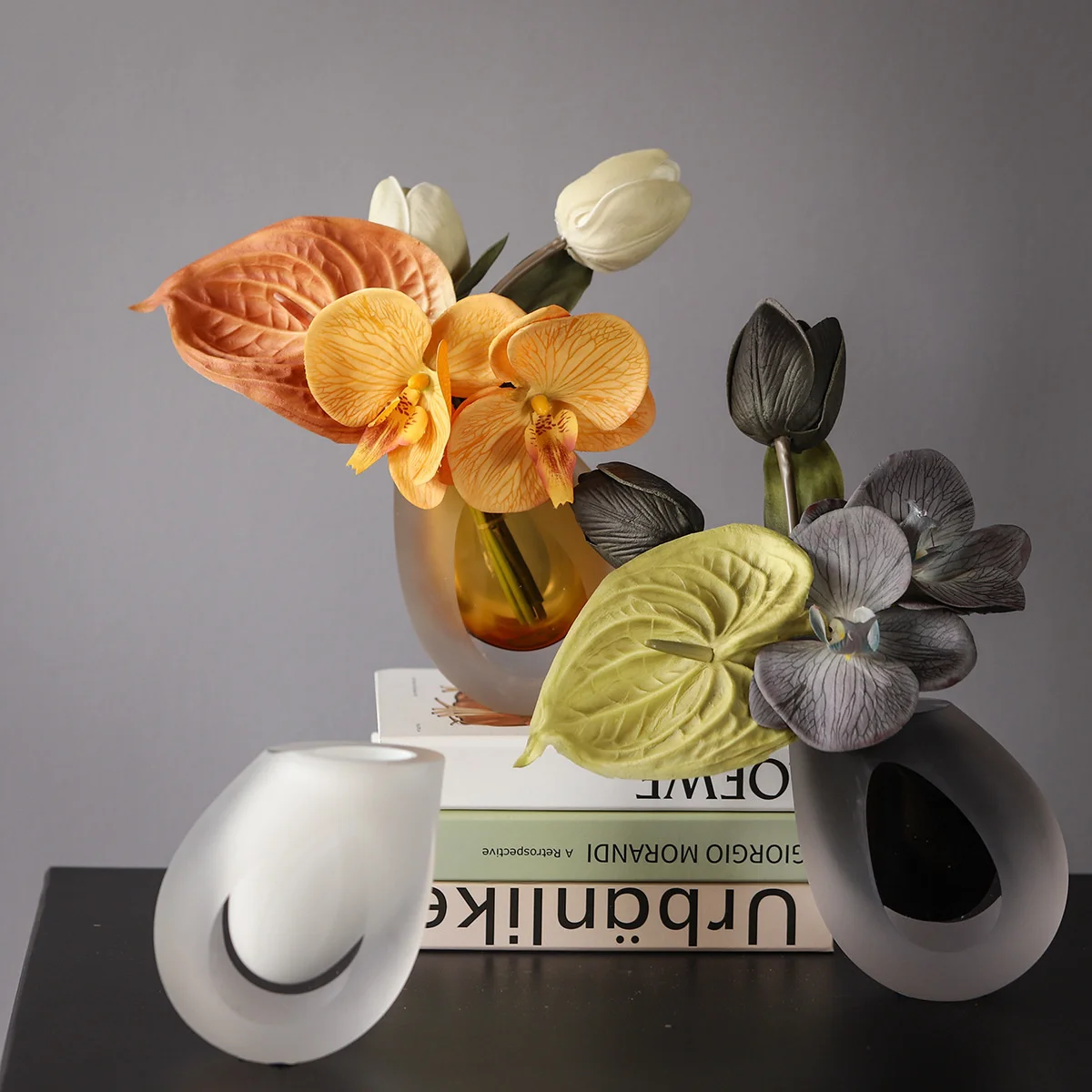 Скандинавский современный выдувной толстый низ маленький рот красочные