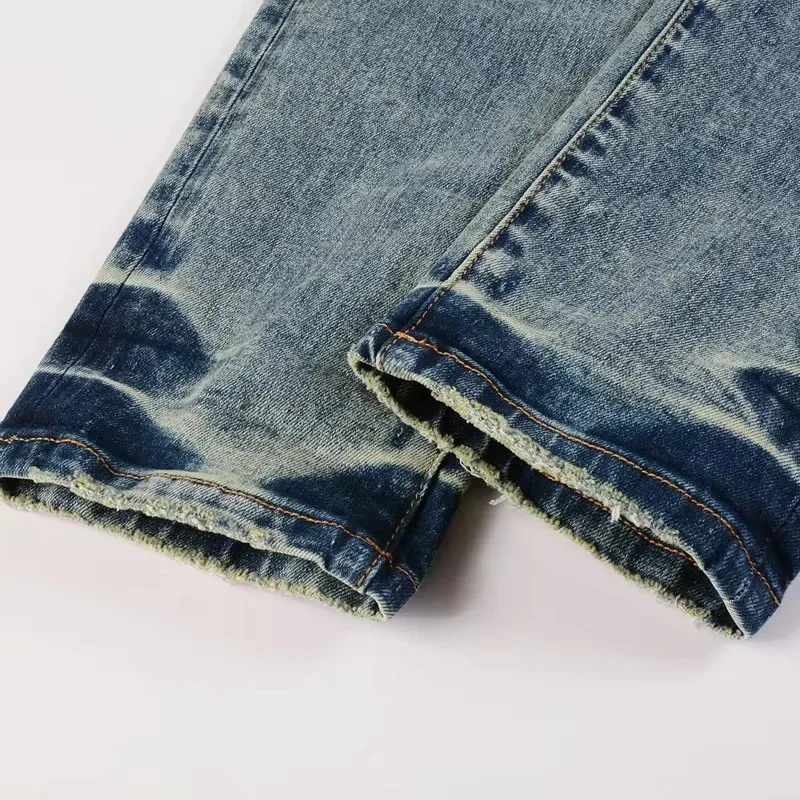Индивидуальные трендовые брендовые джинсы осенне-зимние модные новые винтажные