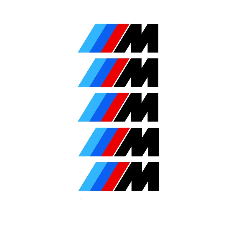 

5pcs Car Brake Caliper Badge Sticker For BMW M Series X3 X4 M3 M5 Series e46 e90 e60 Z4 X2 X3 X4 X5 X6 Auto Styling Accessories
