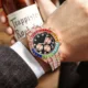 PINTIME Quartz Watch Men Luxury Diamond Hip Hop Colorful Chronograph Military Watches Man Clock Male Wristwatch Reloj Hombre Other Image
