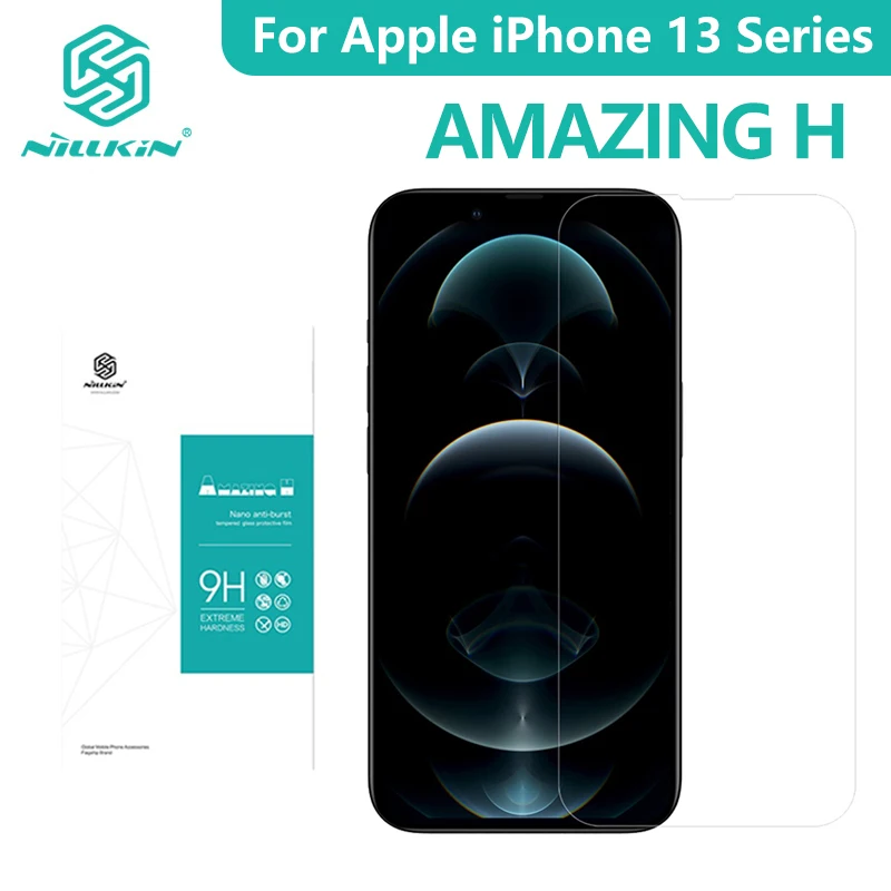 

Nillkin H Tempered Glass Screen Protector For iPhone 13 Pro Max 13 Mini Anti-Glare Transparent 0.33mm 9H Screen Protector